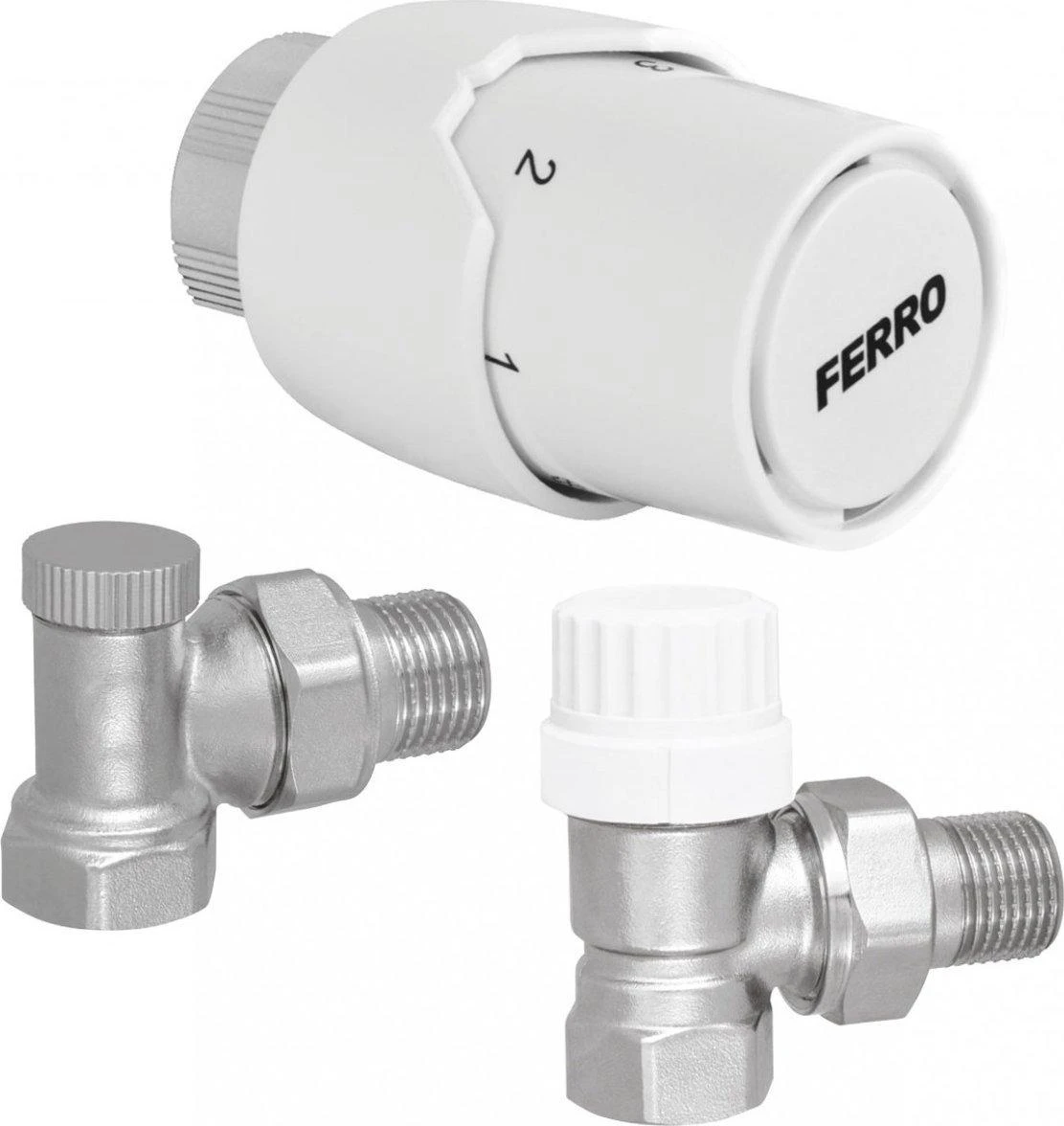Ferro ZTM21 TERMOSTATŲ PAKETAS GT20 1/2 ANGLED FERRO // GZPAKIET-GT20-KT-1/2-FERRO