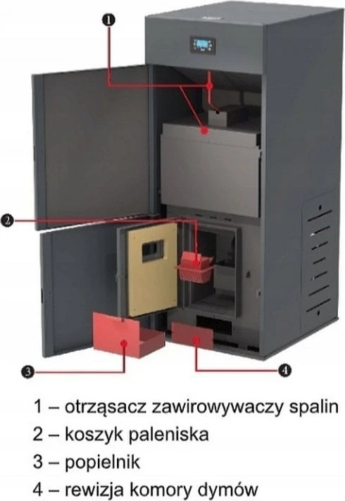 „Ferroli BIOPELLET PRO 24“ granulinis katilas, kurio galios diapazonas yra 7,5–24,00 kW. FERROLI