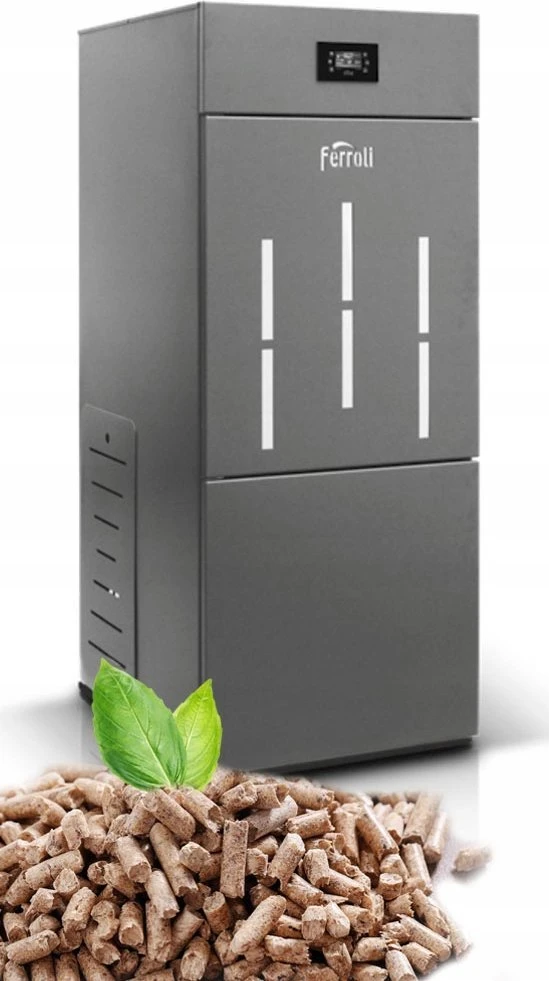 „Ferroli BIOPELLET PRO 24“ granulinis katilas, kurio galios diapazonas yra 7,5–24,00 kW. FERROLI