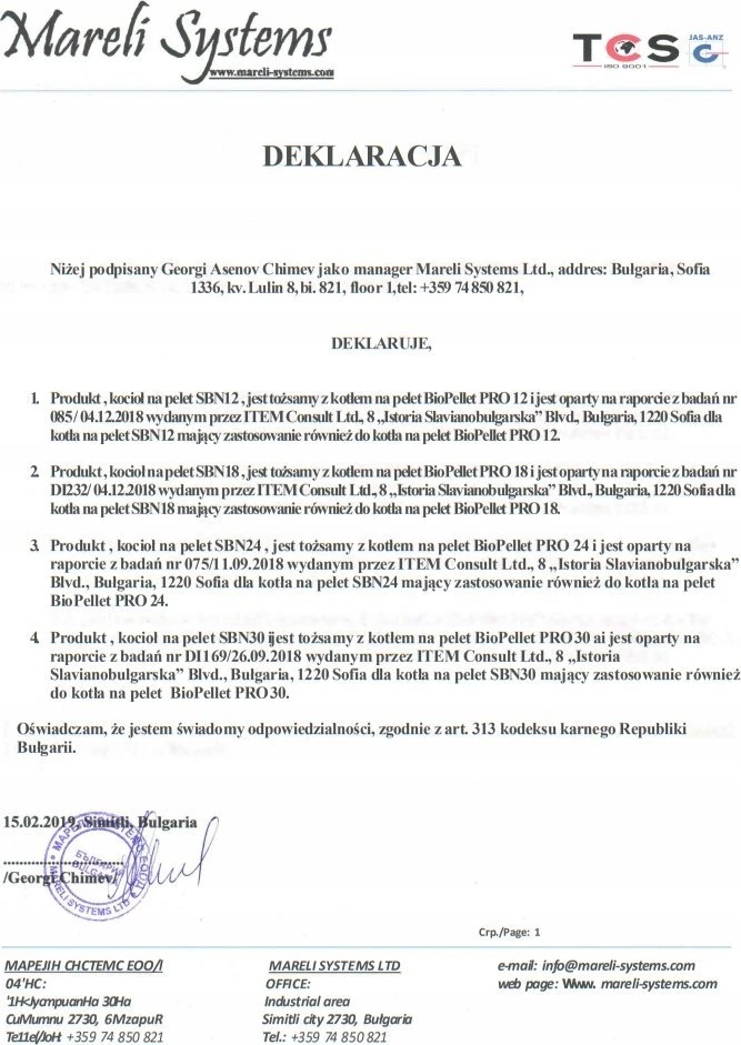 „Ferroli BIOPELLET PRO 24“ granulinis katilas, kurio galios diapazonas yra 7,5–24,00 kW. FERROLI