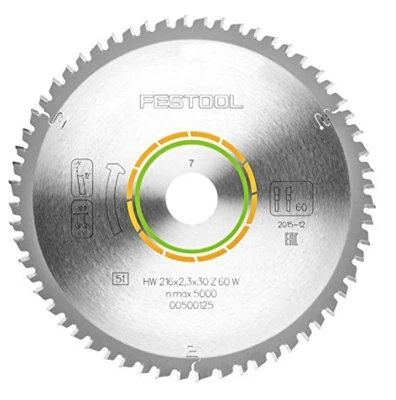 Pjovimo diskas medienai Festool 216x2,3x30 W60