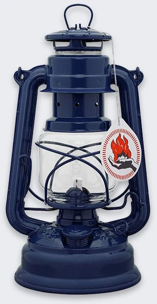 Žibalinė lempa Feuerhand Hurricane: Spalva - Cobalt Mėlyna