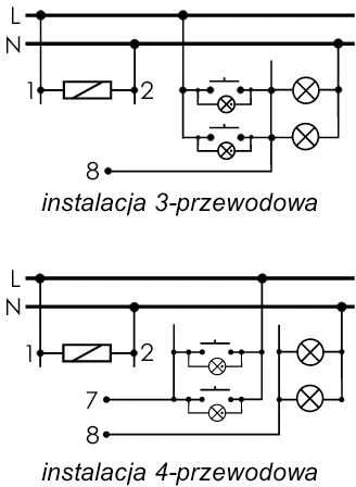 F&F 230V 16A riedlentė 2 IP40 modulių geležinkelio - AS- B220