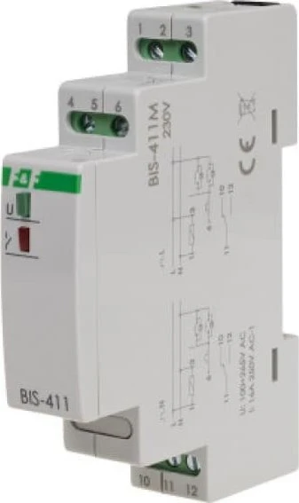F&F Bistabili relė 1P 16A 230V AC su atmintimi BIS-411M