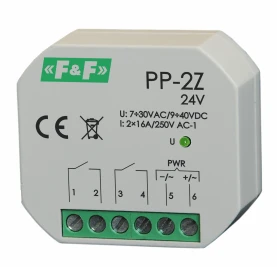 F&F PP-2Z 24V ELEKTRONINĖ RELĖ 2Z 16A P/T