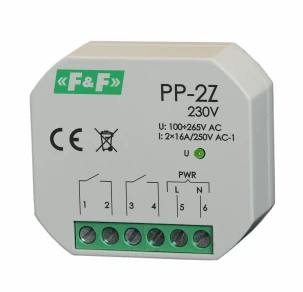 F&F Elektromagnetinė relė 2Z 16A P/T - PP-2Z 230V