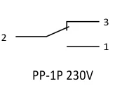 F&F Elektromagnetinė relė 1P 16A P/T - PP-1P 230V