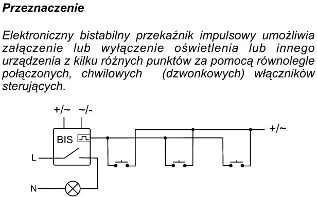 F&F Impulsinė relė 24V AC/DC 16A, skirta TH35 bėgiui - BIS-413