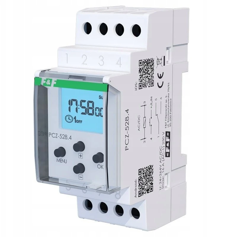 F&F PCZ-528.4 UNIVERSALIOS PROGRAMOS LAIKRODIS