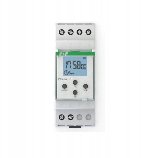 F&F PCZ-521.4-PLUS SAVAITINIS PROGRAMUOJAMAS LAIKRODIS