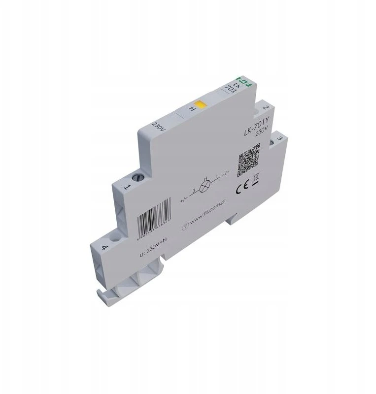 F&F LK-701Y ŽIBINTAS. 1/3S 1X LED GELTONA