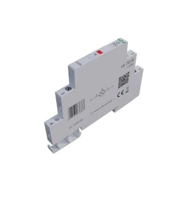 FF Lampka modułowa 1-fazowa raudona 110V AC 1/2 modułu LK-701R-110