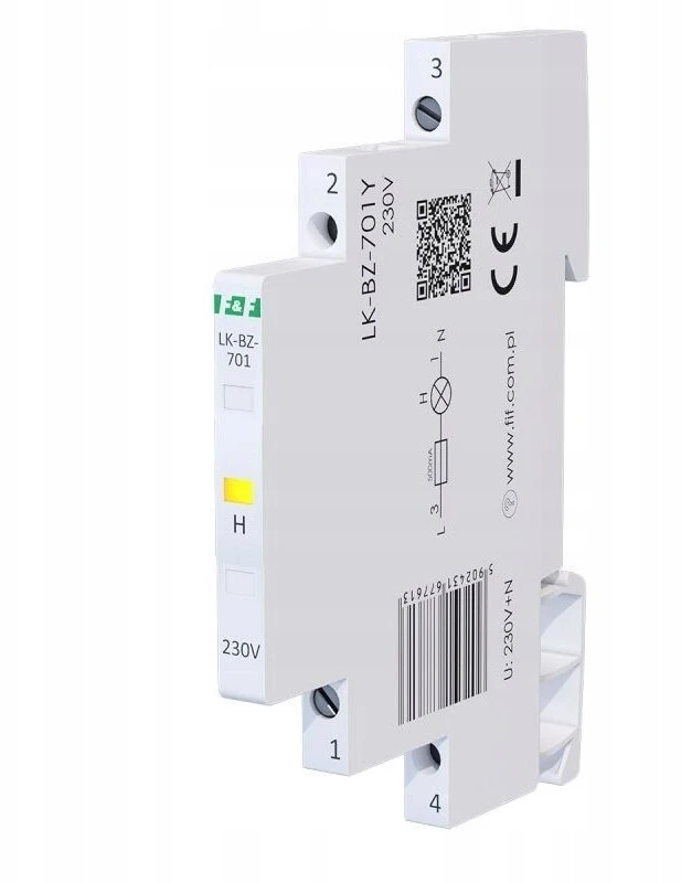 F&F LK-BZ-701Y ŽIBINTAS. 1/3S 1X LED GELTONA