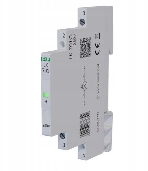 F&F LK-701G ŽIBINTAS. 1/3S 1X LED ŽALIA