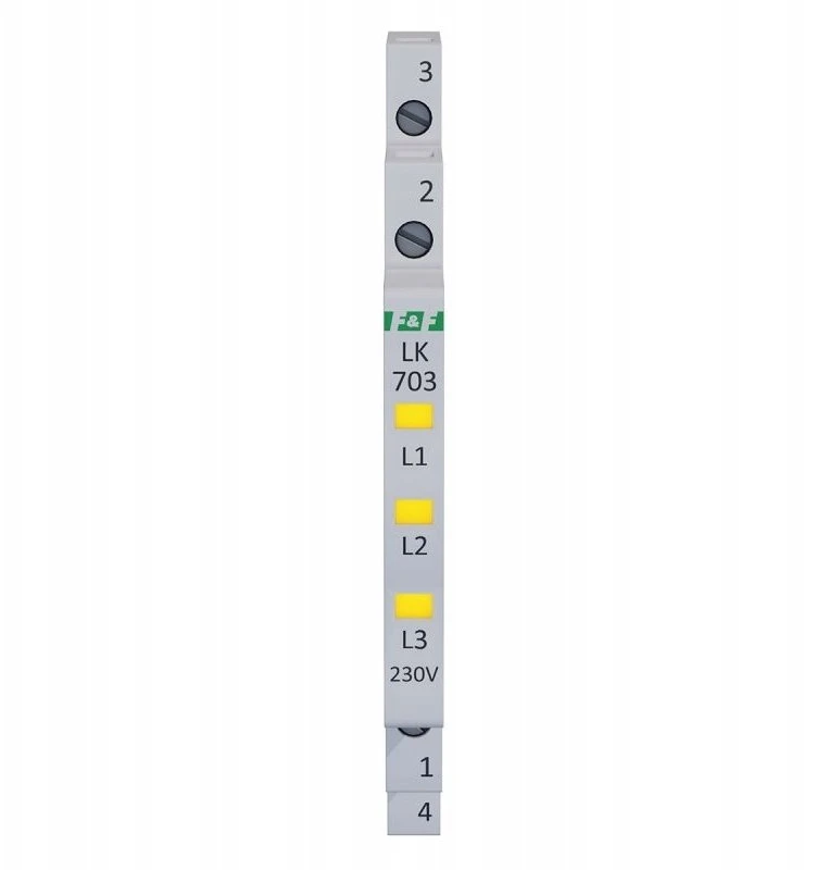 F&F LK-703Y ŽIBINTAS. 1/3S 3X LED GELTONA