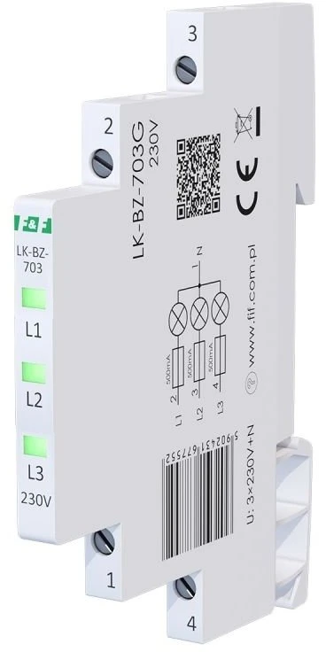 F&F LK-BZ-703G ŽIBINTAS. 1/3S 3X ŽALIAS LED