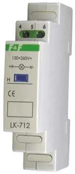 F&F LK-712 B 10÷30V-1×LED NIEB,TH35,1-FAZĖ