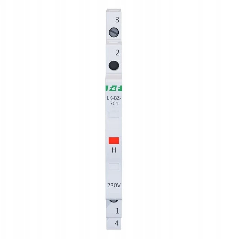 F&F LK-BZ-701R ŽIBINTAS. 1/3S 1XLED raudonas