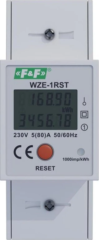 F&F ENERGIJOS SKAITIS 1F 45A ATSTATYMAS WZE-1RST