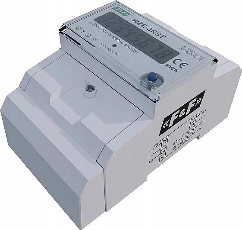 F&F ENERGIJOS SKAITIS 3F 80A ATSTATYMAS WZE-3RST