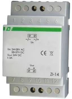 F&F ZI-14-STAB.IMP24VDC,24÷28VAC/DC,3A,TH35