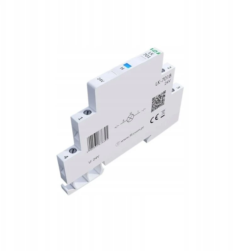 FF Mėlyna modulinė lempa 12-48V AC/12-60V DC 1/2 modulio LK-701B-24