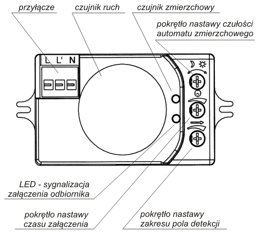 F&F Mikrobangų judesio jutiklis DRM-01-24V