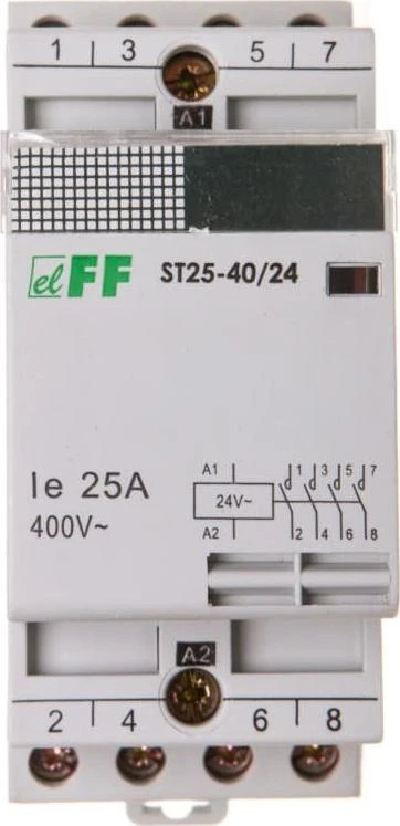 F&F Modulinis kontaktorius 25A 4Z 0R 24V AC ST25-40-24V