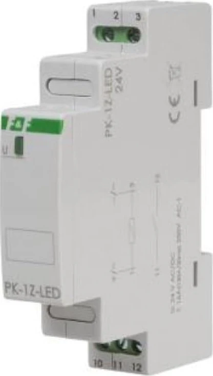 F&F PK-1Z-LED-24 RELĖ 24V 1XNO 16A