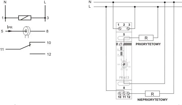 F&F PR-615-PRZ.PRIORYT.230V~ 16A 4÷30A,N/T