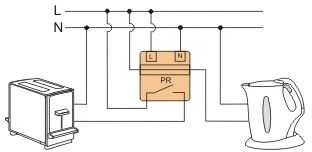 F&F pirmumo relė su perėjimo kanalu 230V 16A - PR-613