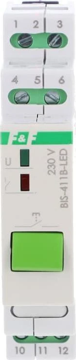 F&F BIS-411B-LED RELĖ BIST.RANKINIS VALDYMAS.INRUS