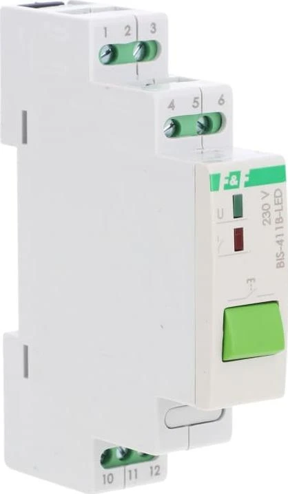F&F BIS-411B-LED RELĖ BIST.RANKINIS VALDYMAS.INRUS