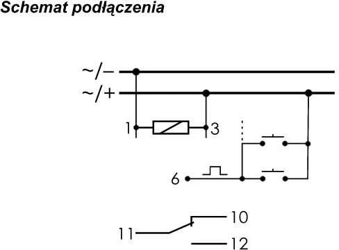 F&F Impulsinė relė 240V 16A 1 modulis IP40 (BIS-411)
