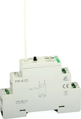 F&F Radijo laidininkas - DIN 85 ÷ 265V kintamosios / nuolatinės srovės (FW-R1D)