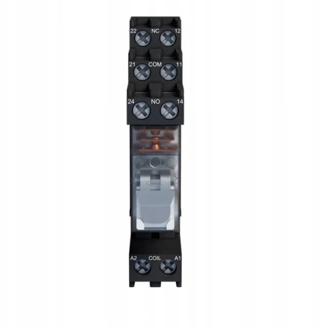 FF Rinkinys GPK-2P-M-24DC: Sąsajos relė PG-2P-12A-24DC su relės lizdu GN-2P-M