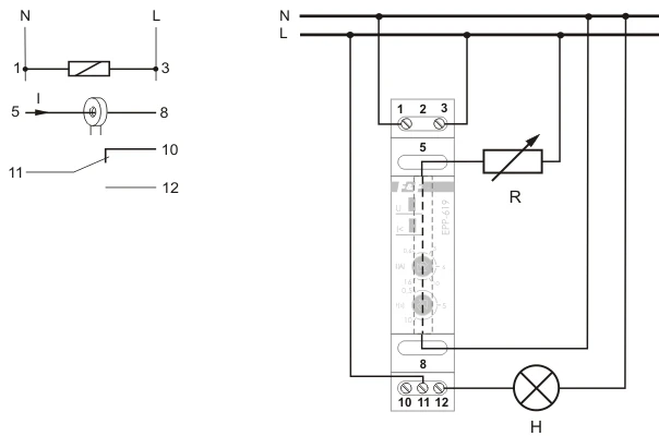 F&F Vienfunkcinė srovės relė 230V AC 1P 16A – EPP-619