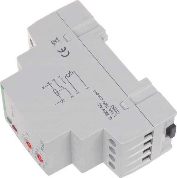 F&F Temperatūros reguliatorius RT-821B -4-5°C 16A 1NO/NC 230V AC DIN bėgeliui be RT zondo