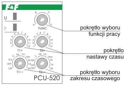F&F Universalaus laiko relė 230V 2x8A - PCU-520