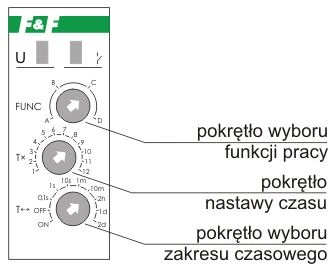F&F Universalaus laiko relė 230V 8A 1P - PCU-511