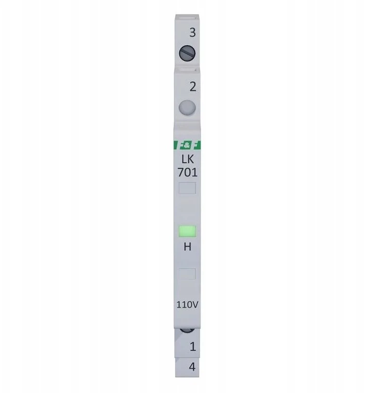 FF Vienfazis modulinis šviestuvas, žalias, 110 V AC, 1/2 modulio, LK-701G-110