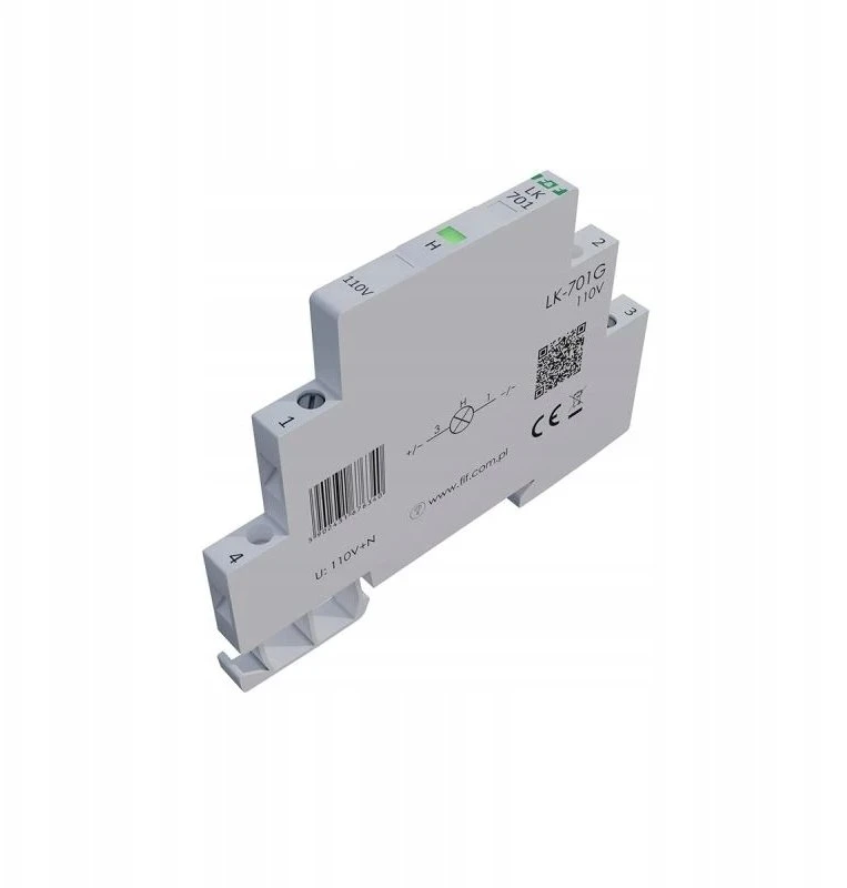 FF Vienfazis modulinis šviestuvas, žalias, 110 V AC, 1/2 modulio, LK-701G-110