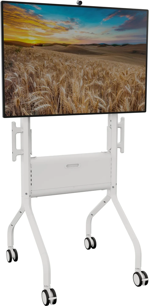 Fiber Mounts Chief Voyager Height Adjustable AV TV Cart For LCD Displays 50-70'' Baltas wózek televizoriui / systemu wideokonferencyjnego balta Rozmiar ekranu: 127-191 cm (50''-75'') Interfejs montażowy: 200 - 200 mm - 600 - 400 mm