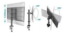 „Fiber Mounts“ FM122 darbalaukio monitoriaus laikiklis