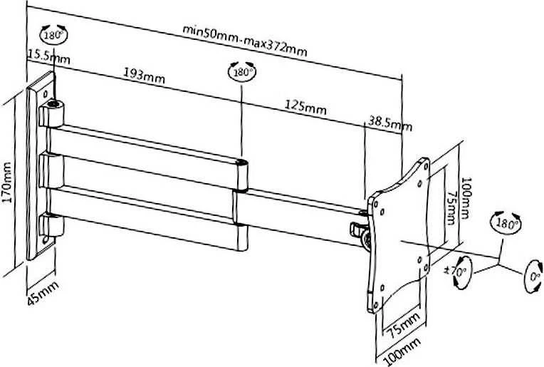 Fiber Novelty Sieninis laikiklis 13–27 colių monitoriui (FN101)