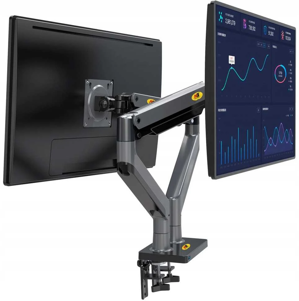 Fiber Novelty XXX_NeoMounts (Neomounts) Stalo laikiklis 2 monitoriams, 22" - 32" (G35)