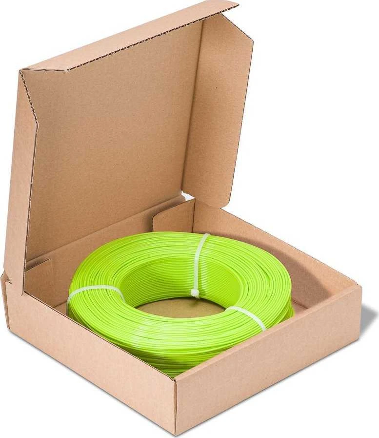 Fiberlogy PLA Refill šviesiai žalias ritinys dėžutėje