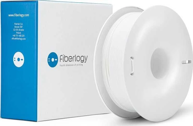 3D plastikas Fiberlogy Impact PLA 1.75mm 0.85kg – Baltas