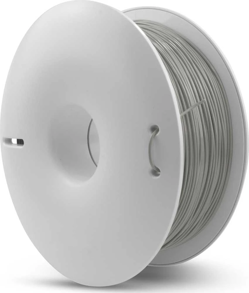 Fiberlogy Easy PET-G pilkos spalvos siūlas ant ritės