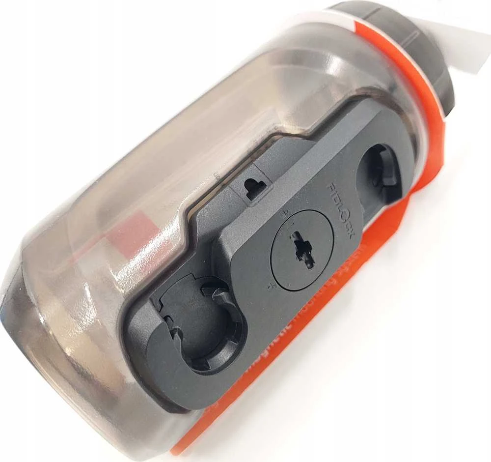 Gertuvė Fidlock TWIST single bottle 450 juoda permatoma
